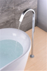 Chrome Finish Floor Mounted Bathtub Tub Filler Freestanding Bathtub Faucet
