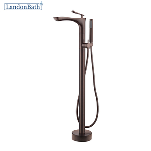 Matte Black Bathtub Tap Hot and Cold Water Exchange Bathtub Mixer