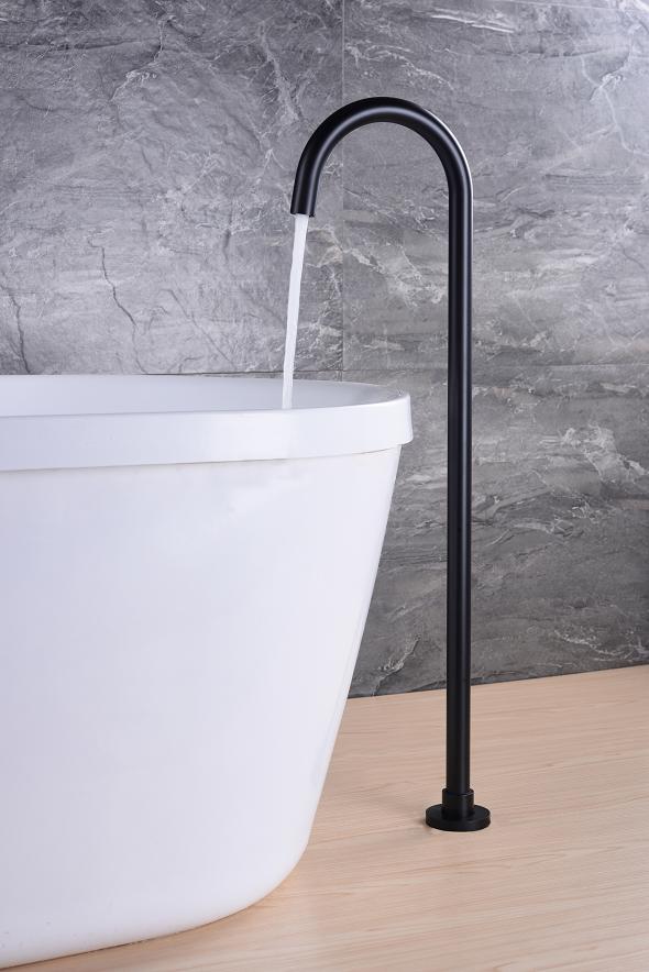 Hot Selling Simple Design Single Handle Floor-Mount Bathtub Faucet