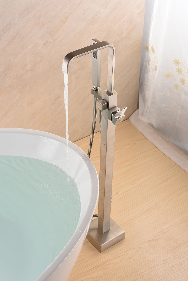 Hot Selling Thermostatic Floor-Mount Bathtub Faucet