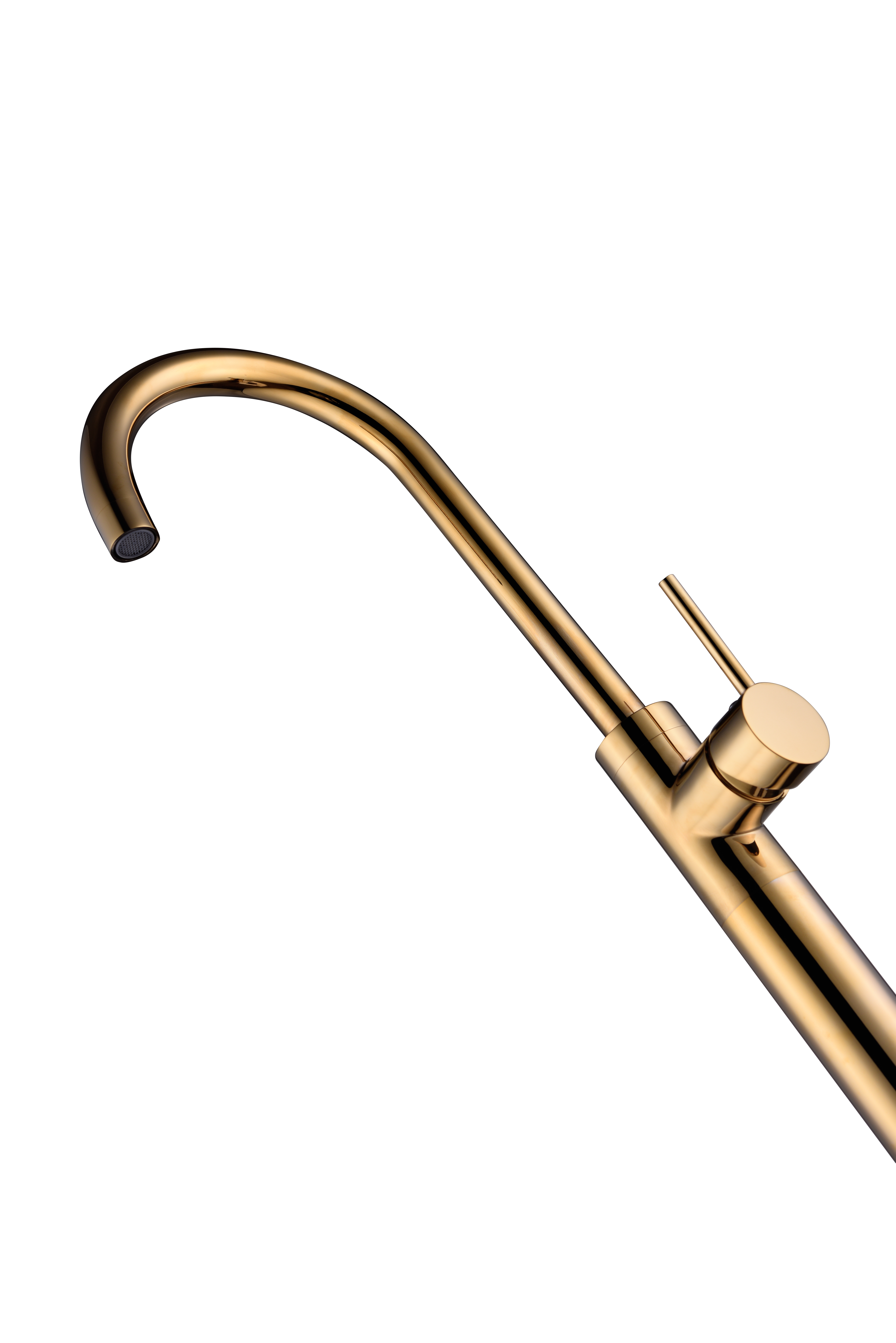French Gold Round Sanitary Ware Faucet Tap