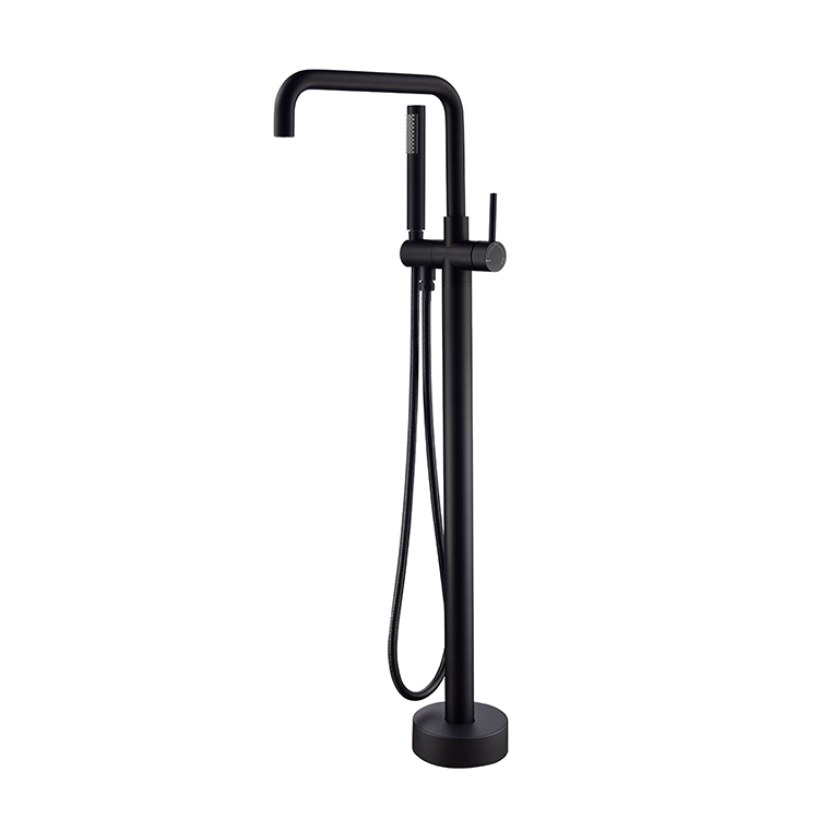 Hot and Cold Bathtub Faucet Floor Mounted Tub Faucet Bathroom Shower Mixer Tap