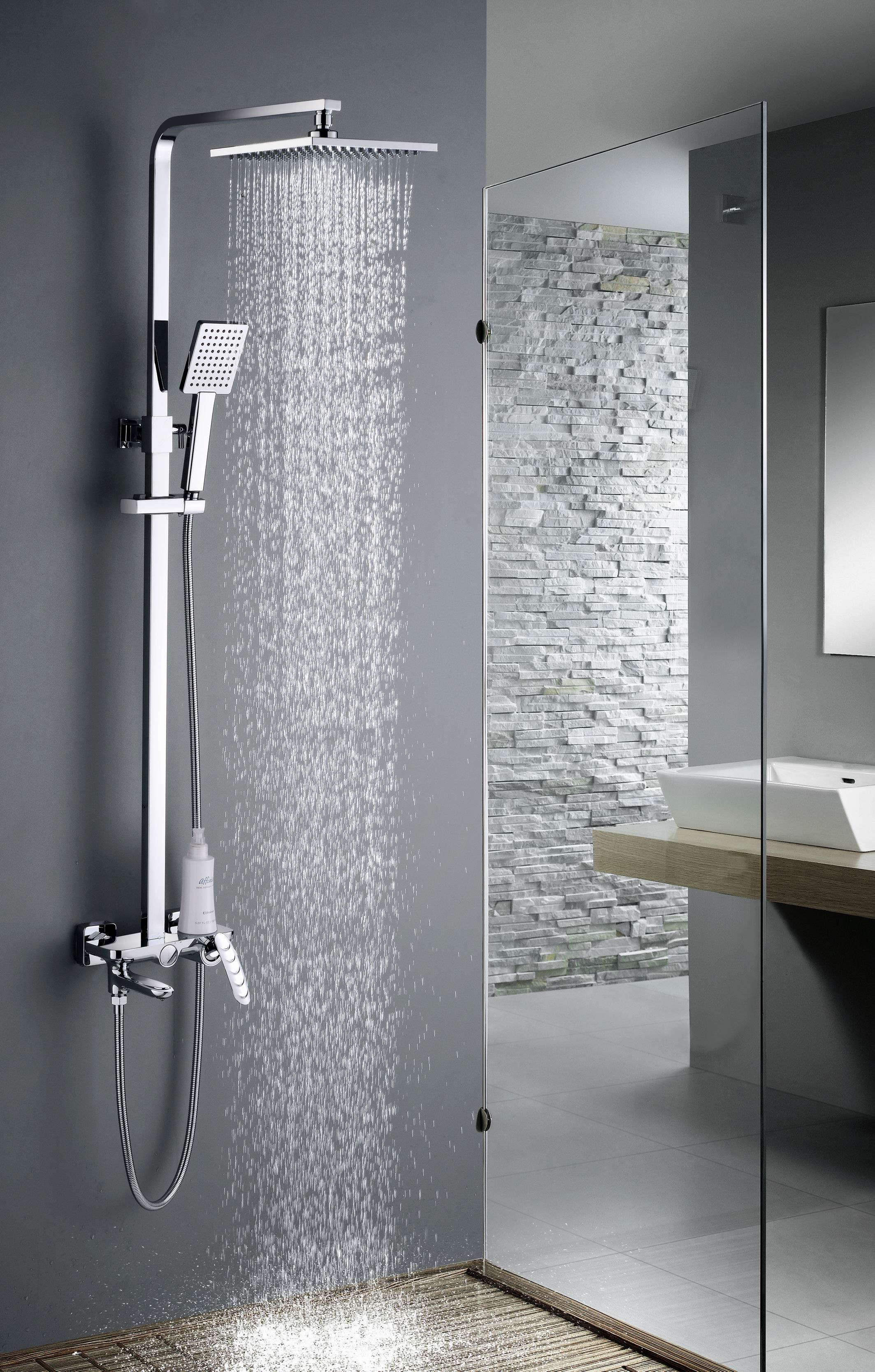 Chrome Wall Mounted Shower Bath Tub Faucet Tub Filler Brass Bathroom Bathtub Shower Faucets