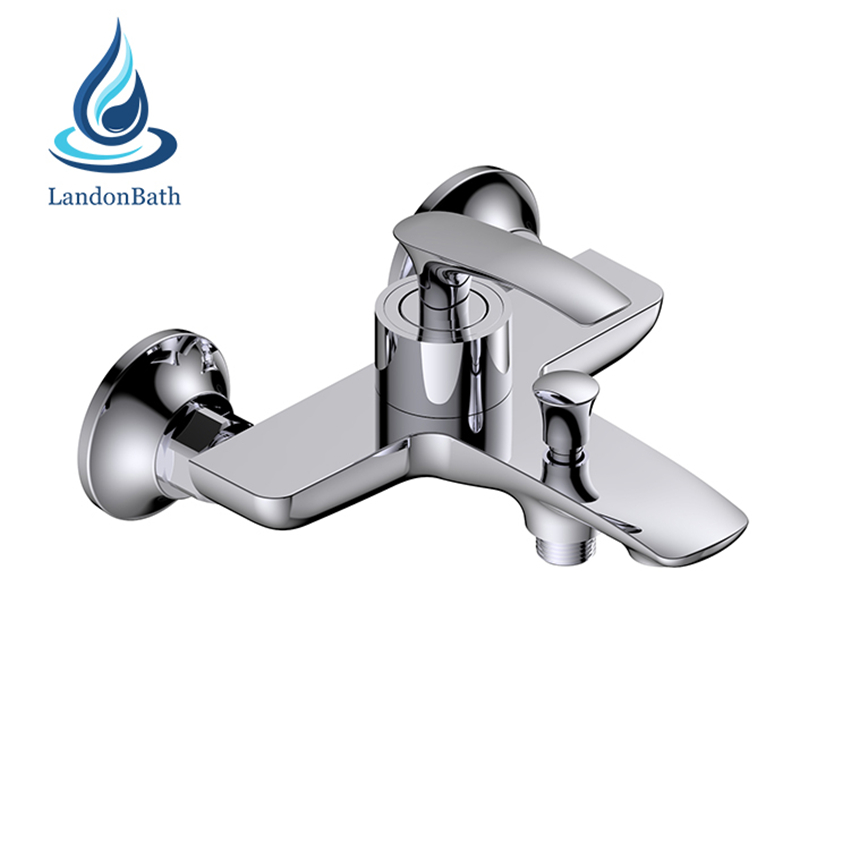 Commercial Wall Mounted Single Handle Shower Mixer Taps With Handheld Shower