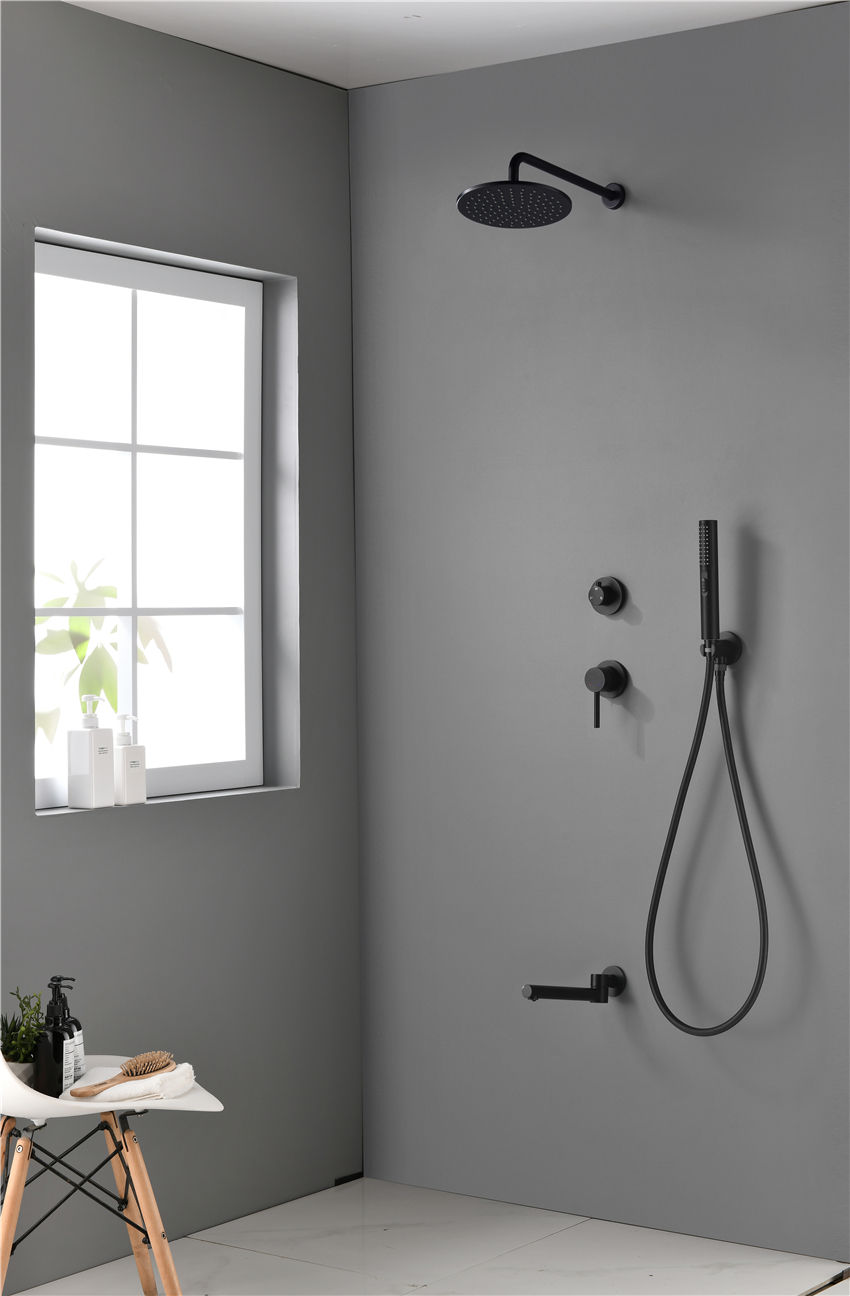Wholesale Bathroom Concealed Installation Hand Held Rain Shower Head Faucet Complete Set