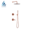 Faucet Bath Shower Set Antique Wash Room Golden Rose Gold System Cooper European Style Brushes Rain And Faucets Brass Mixer