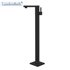 304 Stainless Steel Matte Black Hot and Cold Water Exchange Bathroom Faucet