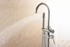 Long Spout Brass High Quality Freestanding Bathtub Faucet