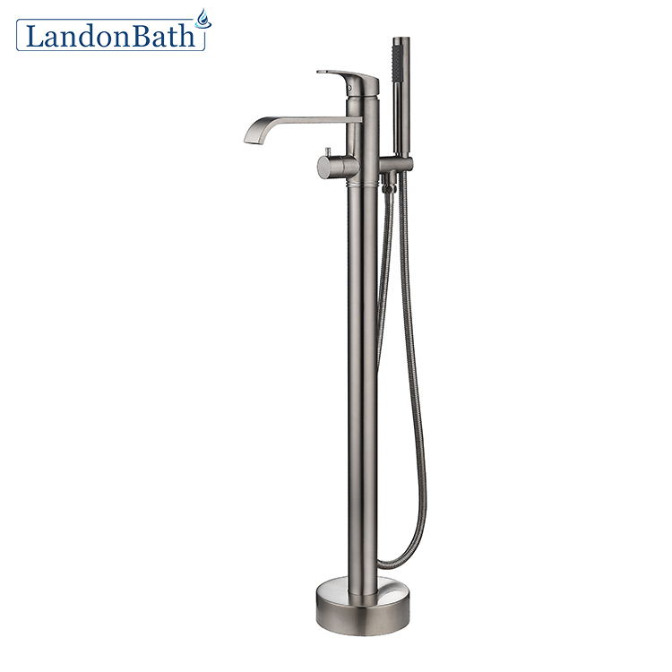 Hot and Cold Water Exchange Freestanding Faucet