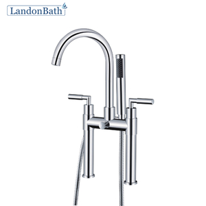 Curved Sanitary Mixer High Brass Quality Freestanding Faucet
