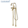 French Gold Modern Styles Deck-Mount Roman Bathtub Faucet