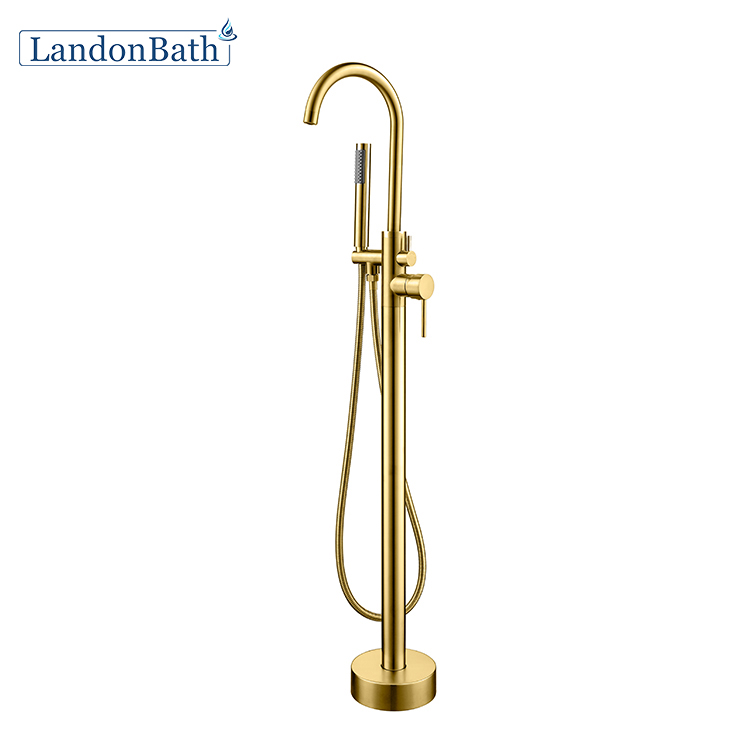 New Collection French Gold Single Handle Freestanding Faucet