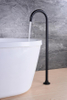 High Brass Quality Black Color Freestanding Faucet Simple Design