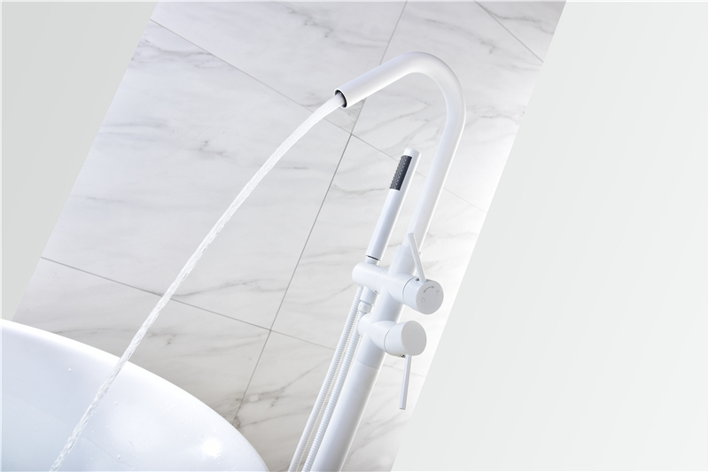 Modern Design Styles Classical White and Matt Black Bathroom Faucet
