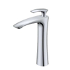 Commercial Bathroom Sink Basin Faucet Contemporary Water Tap with Single Lever Single Hole Standard Bathroom Faucet