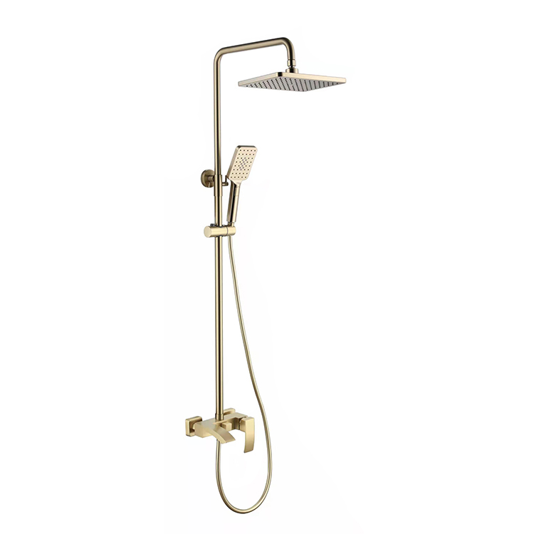 Luxury Gold Exquisite European Style Three Functions Bathroom shower set