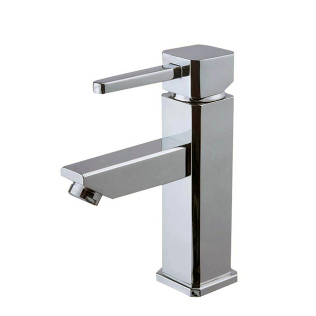 High Quality Single Handle Brass Body Chromed Surface Basin Faucet Water Tap