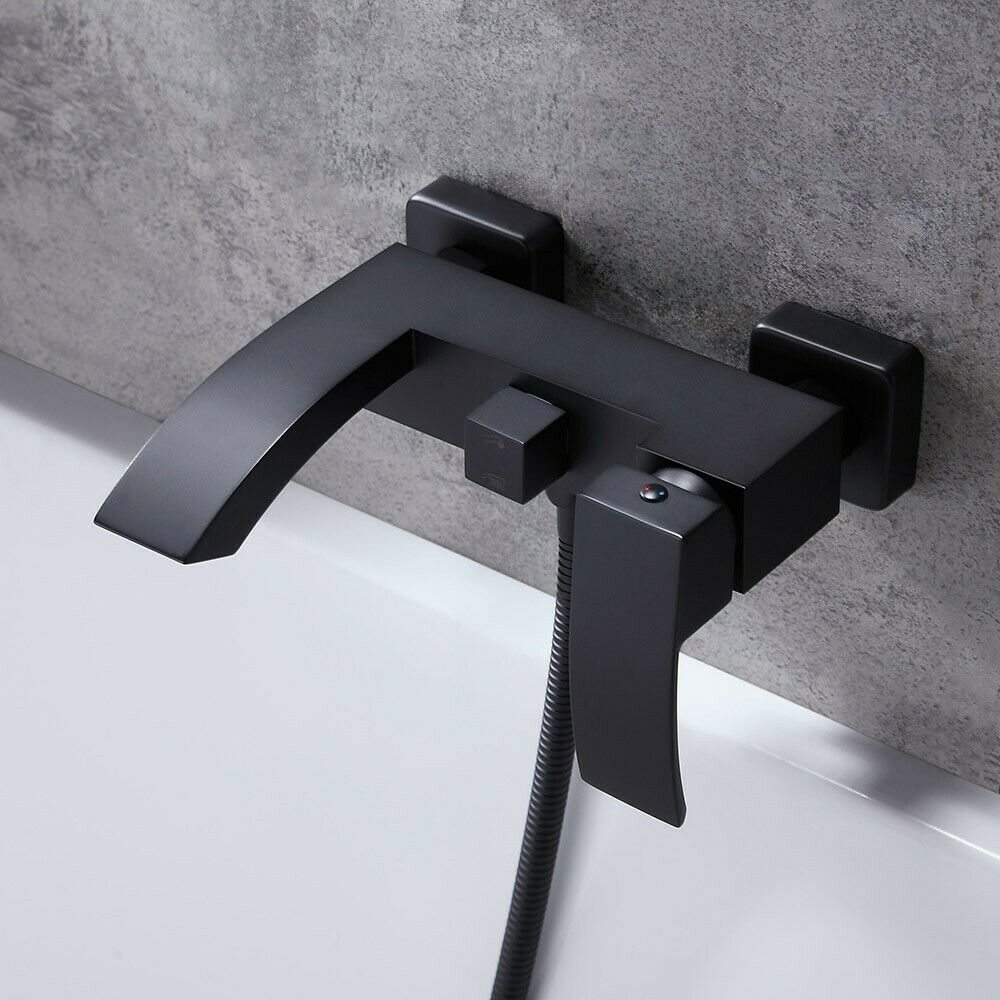Hot Selling Products Black Bathroom Wall Mount Brass Shower Mixer Faucet