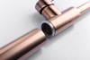 Luxury Brass Pvd Rose Gold Free Standing Bathtub Faucet Mixer Tap Tapware