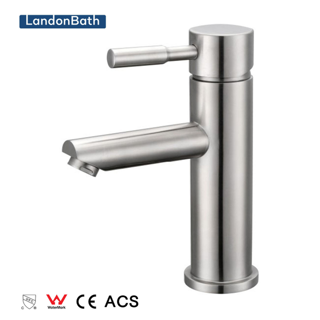 Us Hot Selling Cupc Bathroom Square Brass Single Handle Basin Faucet Mixers Tap
