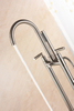 Simple Design High Brass Quality Curved Sanitary Mixer Faucet