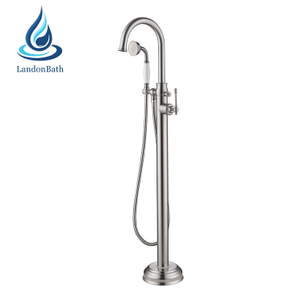 Simple Design High Brass Quality Square Round Freestanding Bathtub Faucet