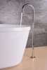 Zinc Alloy Single Hole Floor-Mount Bathtub Faucet Cheap Nice Quality Bathtub Tap