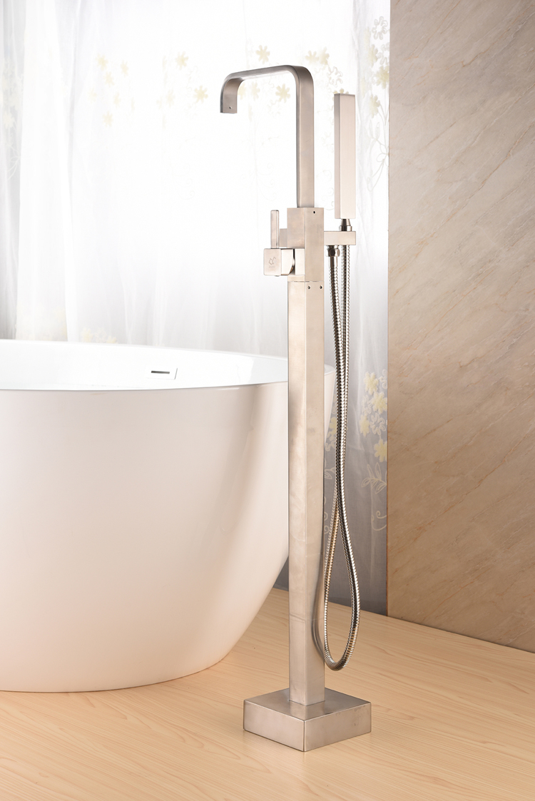 Hot Selling Thermostatic Floor-Mount Bathtub Faucet