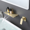 Luxury home high quality brass bathroom waterfall basin faucet
