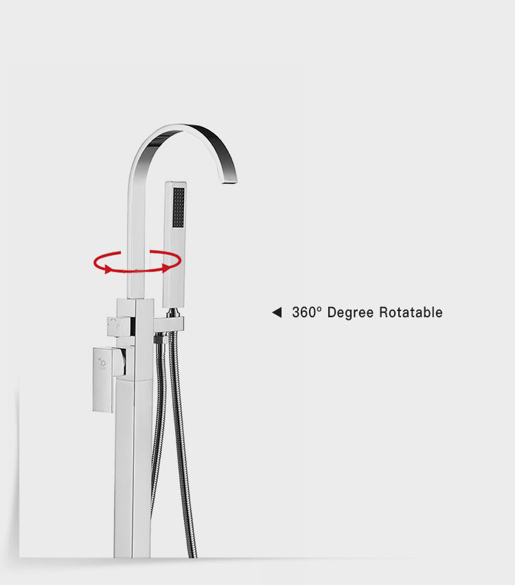 Wholesale Freestanding Bathtub 59# Brass Faucet /Tap Mixer Plate Chrome