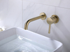 Hot Sale Single Hole Antique Brass Wall Mounted Bathroom Basin Mixer Concealed Faucet Tap For Basin