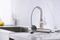 Modern sanitary ware flexible 304 stainless steel pull down kitchen sink water single lever faucet mixer taps for kitchen sink