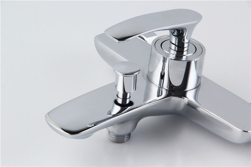 Wall Mounted Brass Bathtub Shower Mixer Tap Faucet Single Handle Mount Waterfall For Tub Wall-mount Bath Rain-style