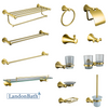Black And Gold Bathroom Accessories Sets