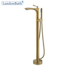 Stand Alone French Gold Bathtub Faucet Factory Price Chrome Bathroom Use