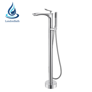  Floor-Mount Bathtub Faucet High Brass Quality Hot and Cold Water Exchange Bathtub Tap