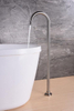 Single Hole Brass Chrome Factorys Price Floor-Mount Bathtub Faucet