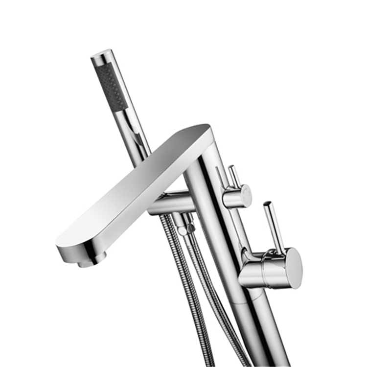 Bathroom Faucets Floor Mounted Chrome Tub Filler Factory for Freestanding Tub Faucet Supplier