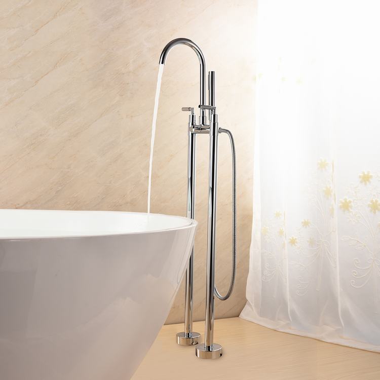 Dual Handles Freestanding Bathtub Faucet DF-02008