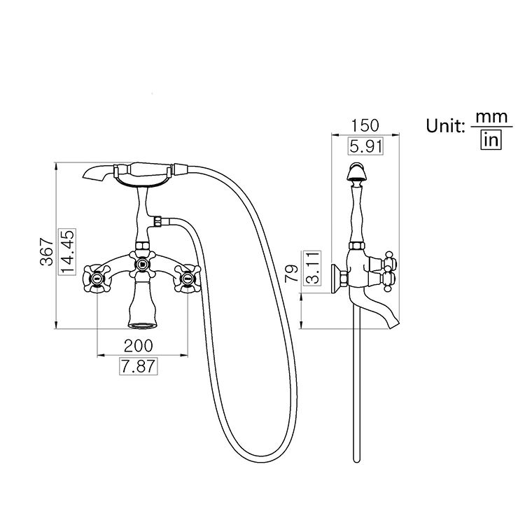 Very nice waterfall new bronze color mixer bathtub faucet on sale