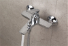 Bathroom Brass Chrome Shower Mixer Water Diverter Bathtub Mixer With Spout