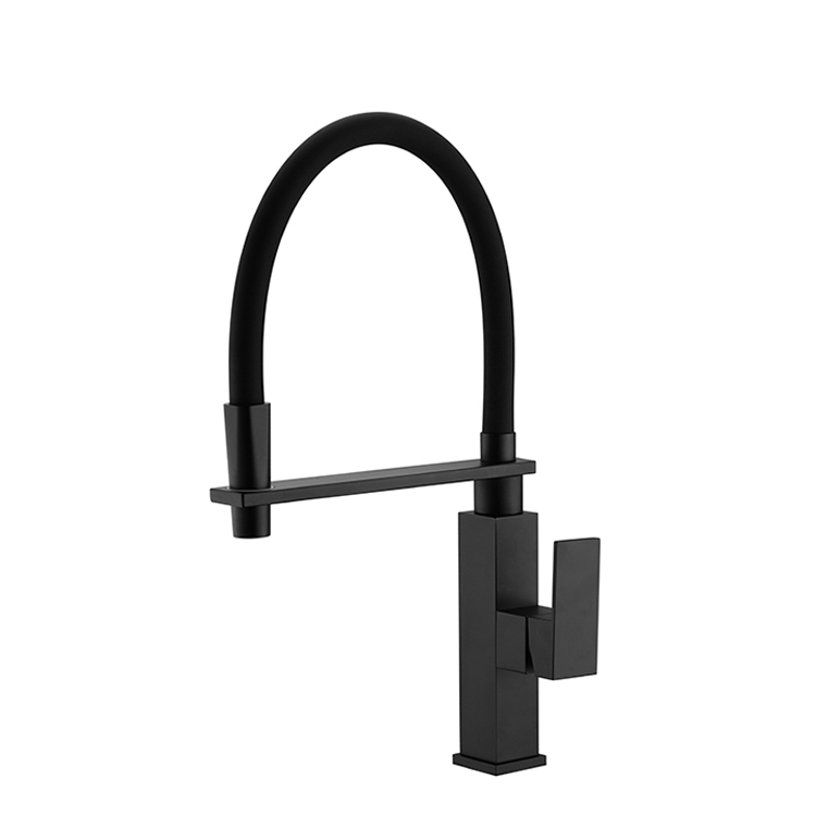 Kaiping Manufacturer Square Design Kitchen Faucet Black