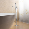 Hot Selling Bathroom Polished Chrome Floor Mount Freestanding Tub Filler Faucet