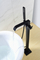 Matt Black Freestanding Bath Mixer Tap & Handheld Shower, Brass Hand Shower Waterfall Freestanding Tub Faucet Black