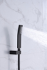 Luxury Black Matte Bathroom Rainfall Shower Mixer Tap System Faucet Bath Room Supplies Shower Sets