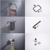 Rose Gold Black Bathroom Accessories Set Paper Holder Towel Rail 623Series