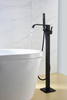 Matte Black Freestanding Bathtub Faucet Thermostatic Bathroom Faucet