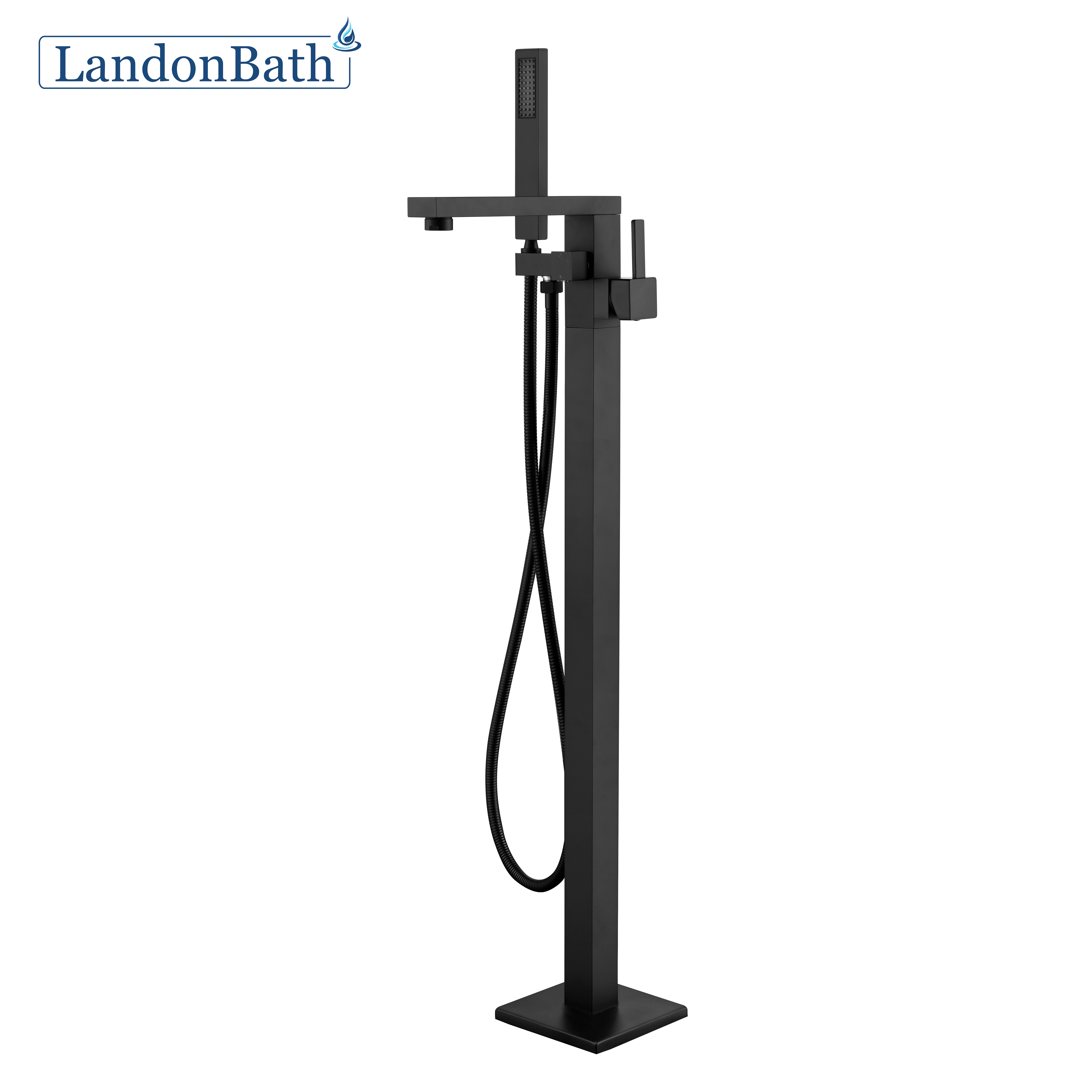 Hot Selling Pull-Out Single Handle Floor-Mount Bathtub Faucet