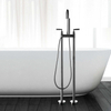Hot Selling Widespread Faucet Round Floor-Mount Bathtub Faucet
