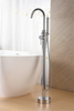 Brass Floor Shower Taps Freestanding Bath Tub Faucet Bathtub Mixer Free Standing Tub Facuet
